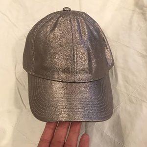J.Crew dad baseball hat Metallic rose gold one sz